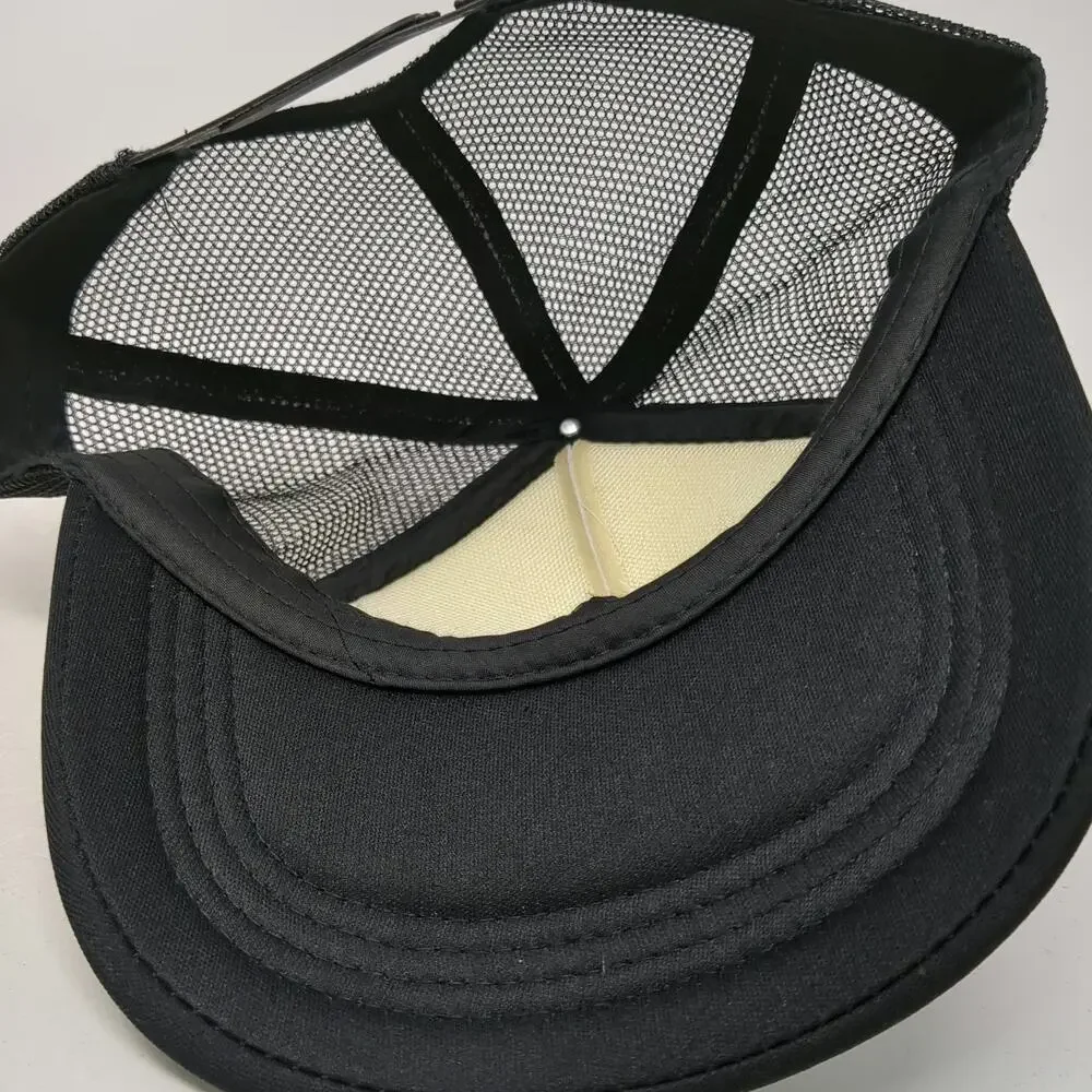 Trucker Hat Black One Size Ignite Animal Skull Mesh Back Snapback Foam Front hat